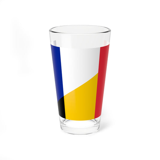 Flag of France and Belgium (Belgium) Pint Glass 16oz