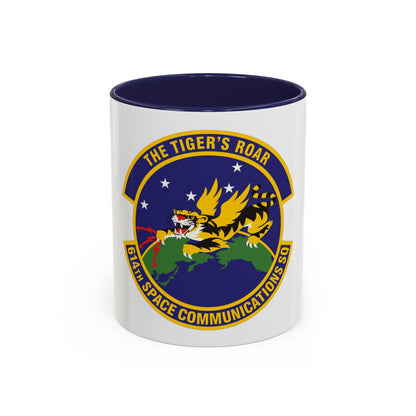 614th Space Communications Squadron (U.S. Air Force) Accent Coffee Mug