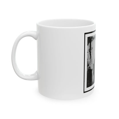 Abraham Lincoln, President Of The United States, Three-Quarter Length Portrait, Seated, Facing Right (U.S. Civil War) White Coffee Mug