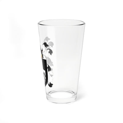 Coat of Arms of William Claiborne (United States) (Coat of Arms) Pint Glass 16oz