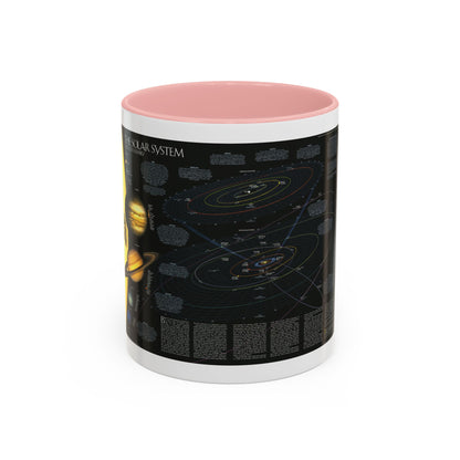 Space - Solar System- Our Sun's Family (1990) (Map) Accent Coffee Mug