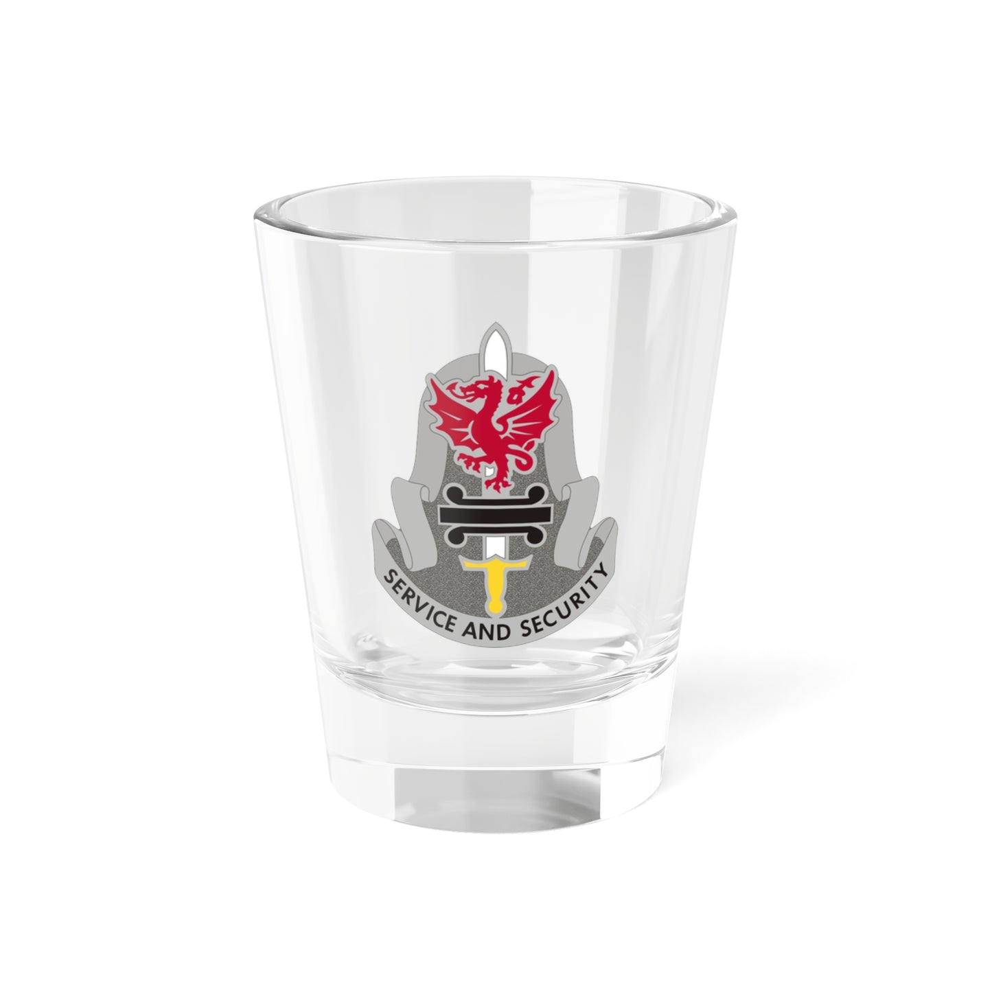 Verre à liqueur du bataillon de renseignement militaire 716 (armée américaine) 1,5 oz