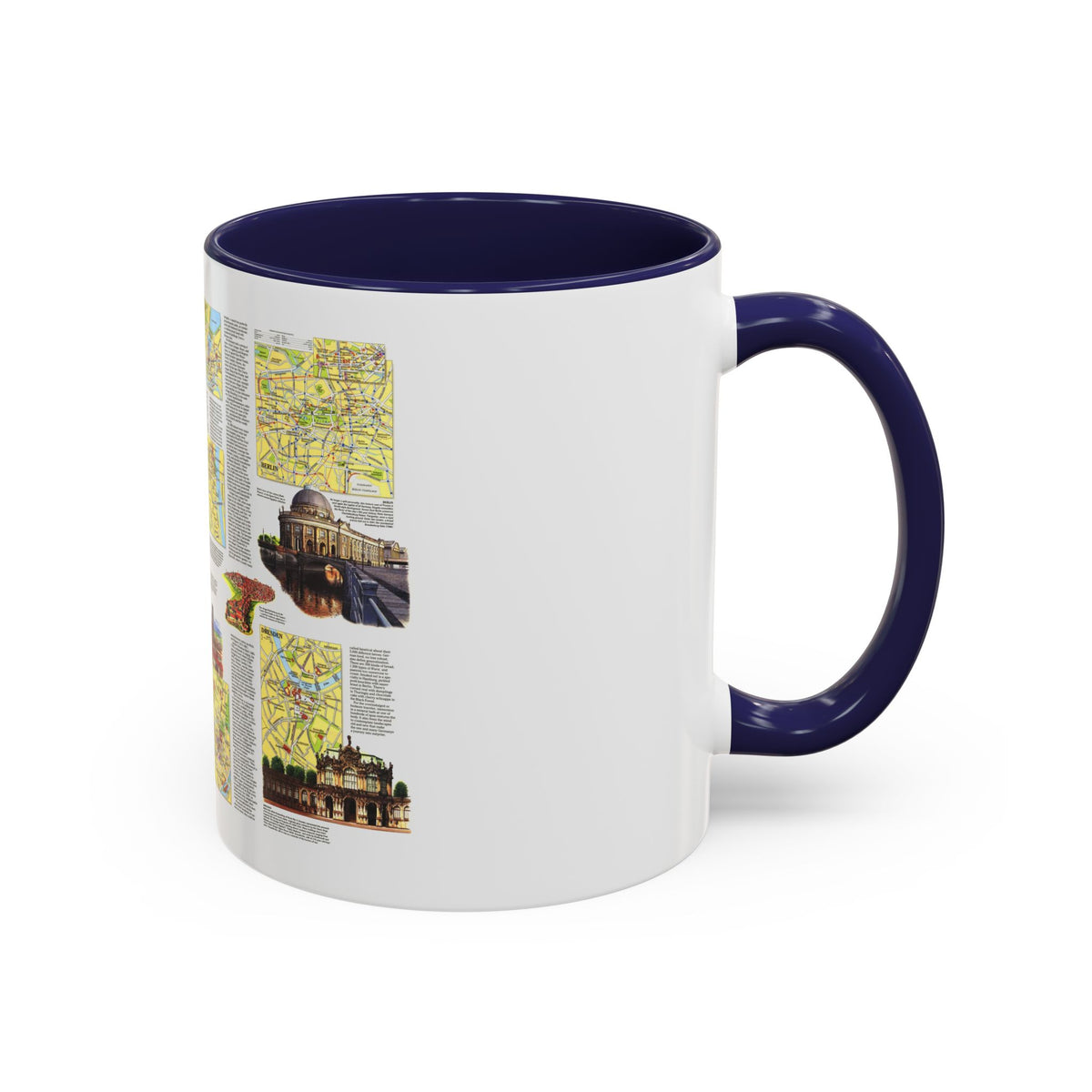 Germany - A Traveller's Map (1991) (Map) Accent Coffee Mug