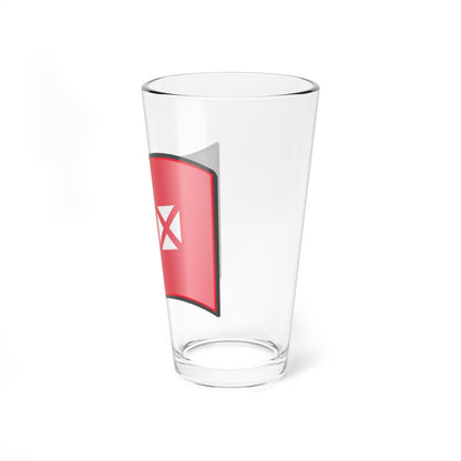 Nuvola Wallis and Futuna flag (France) Pint Glass 16oz