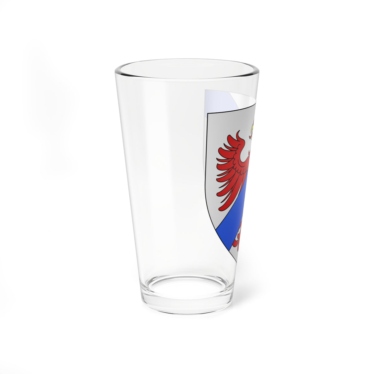 Famille dAbancourt de Maucomble reflet (France) (Coat of Arms) Pint Glass 16oz