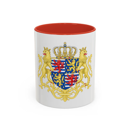 Middle coat of arms of the Grand Duke of Luxembourg (2000) - Accent Coffee Mug