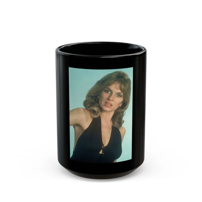 Julie Ege #90 (Vintage Female Icon) Black Coffee Mug-15oz-Go Mug Yourself