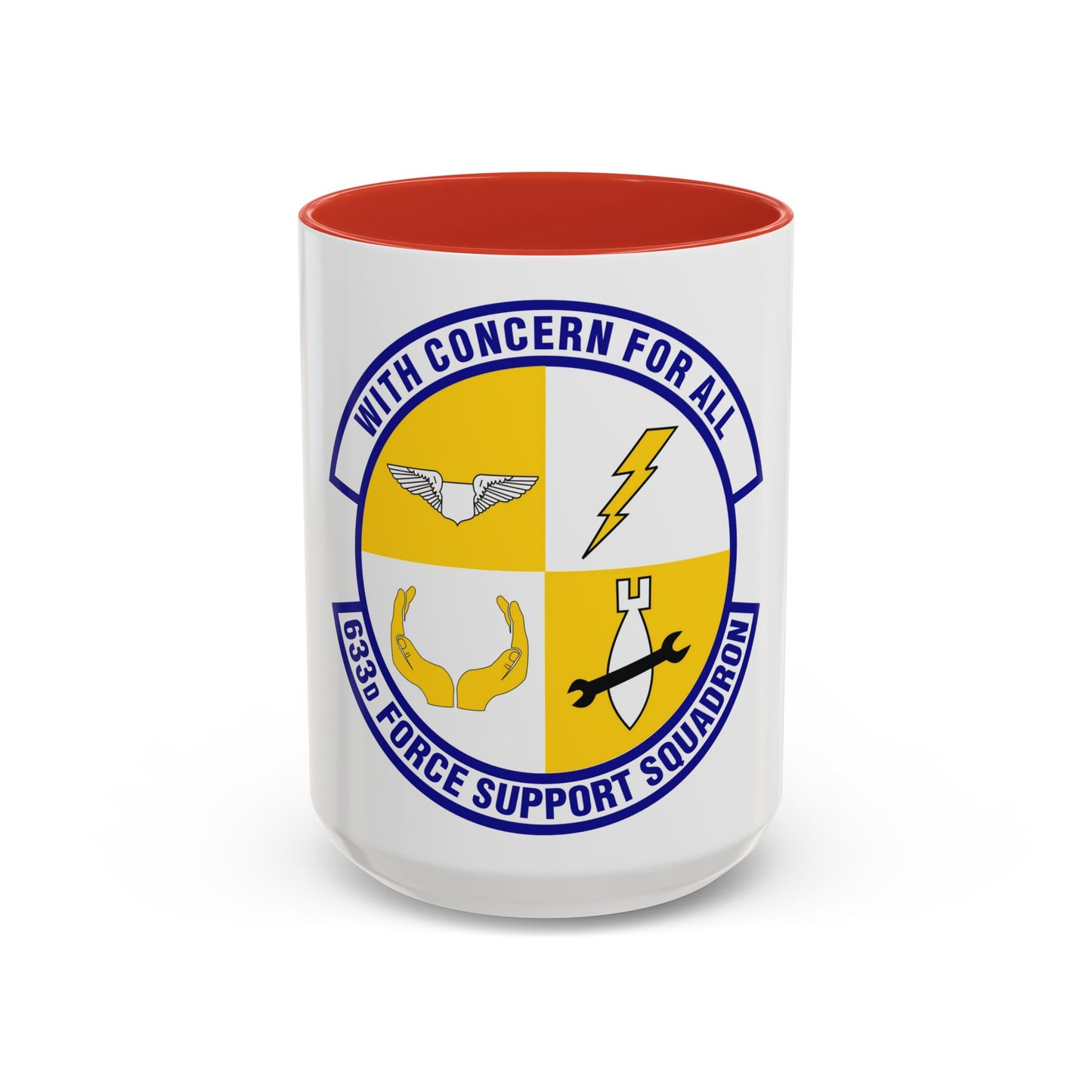 633d Force Support Squadron (U.S. Air Force) Accent Coffee Mug