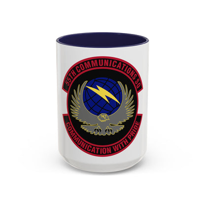 55th Communications Squadron (U.S. Air Force) Accent Coffee Mug