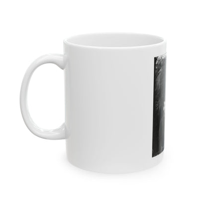 Washington Navy Yard, D.C. Edman Spangler, A  Conspirator,  Manacled (U.S. Civil War) White Coffee Mug