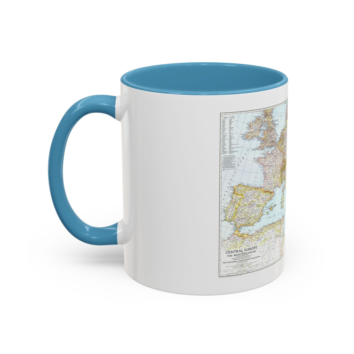 Mediterranean as of September 1 (1939) (Map) Accent Coffee Mug