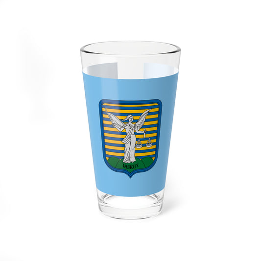 Flag of Vaskut (Hungary) Pint Glass 16oz