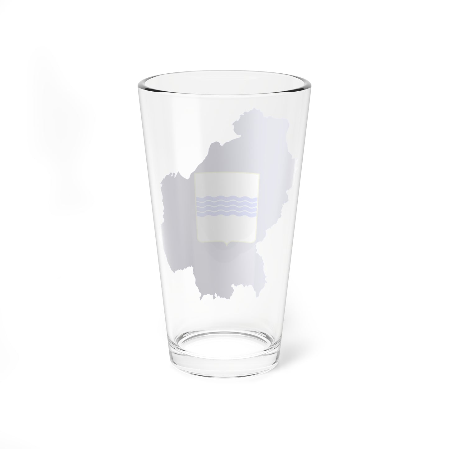 Flag map of Basilicata (Italy) Pint Glass 16oz