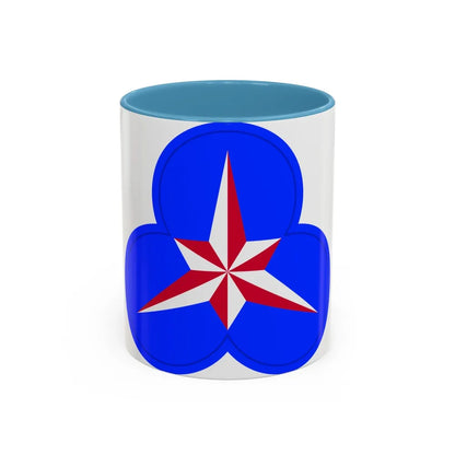 XXXVI Corps (U.S. Army) Accent Coffee Mug-11oz-Light Blue-Go Mug Yourself