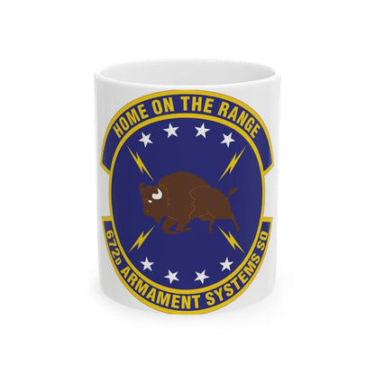 672d Armament Systems Squadron (U.S. Air Force) White Coffee Mug-11oz-Go Mug Yourself