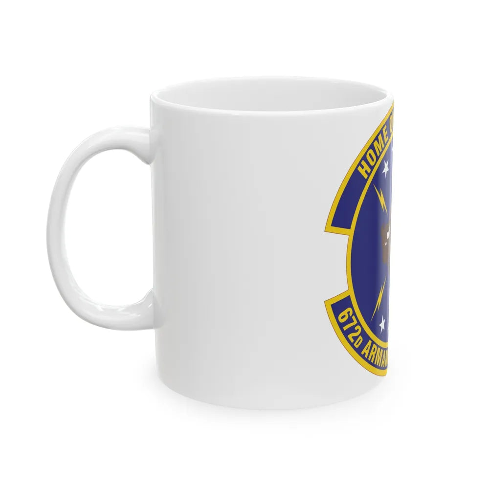 672d Armament Systems Squadron (U.S. Air Force) White Coffee Mug-Go Mug Yourself