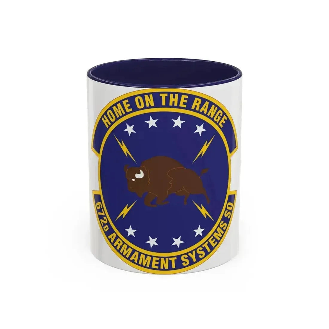 672d Armament Systems Squadron (U.S. Air Force) Accent Coffee Mug 11oz Navy - Go Mug Yourself