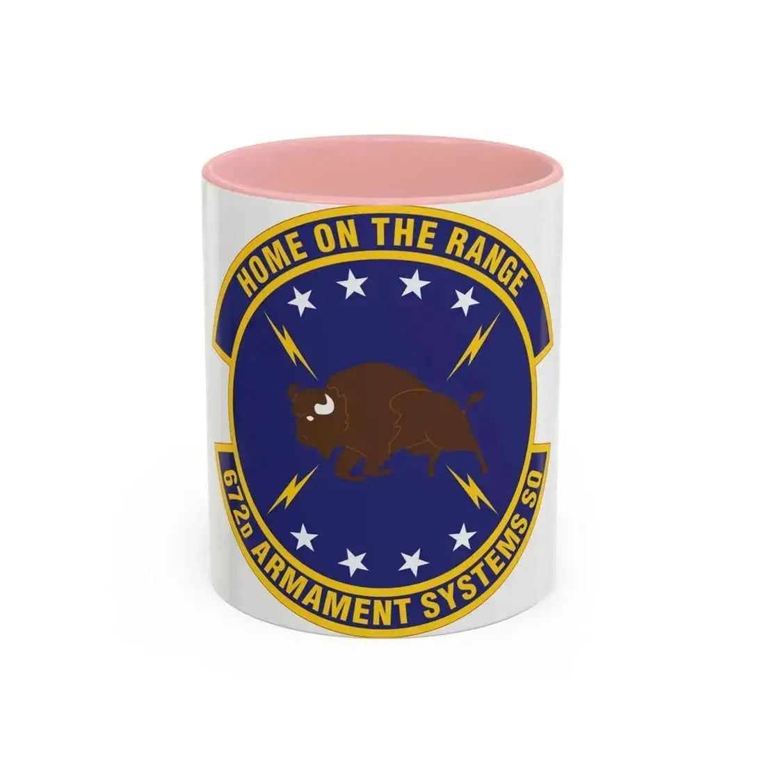 672d Armament Systems Squadron (U.S. Air Force) Accent Coffee Mug 11oz Pink - Go Mug Yourself