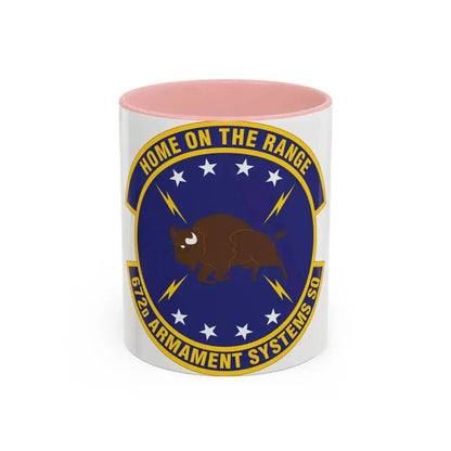 672d Armament Systems Squadron (U.S. Air Force) Accent Coffee Mug 11oz Pink - Go Mug Yourself