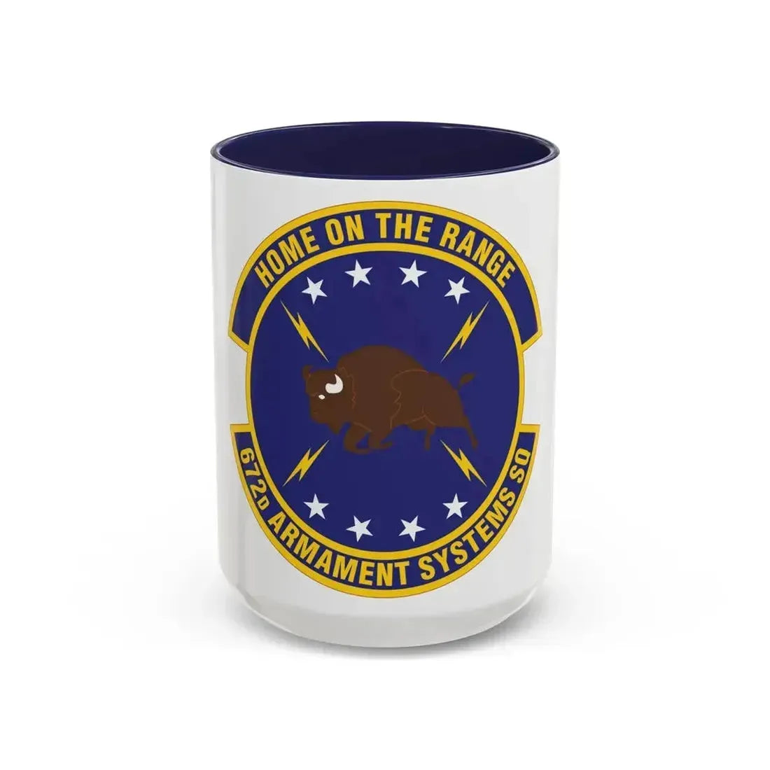 672d Armament Systems Squadron (U.S. Air Force) Accent Coffee Mug 15oz Navy - Go Mug Yourself