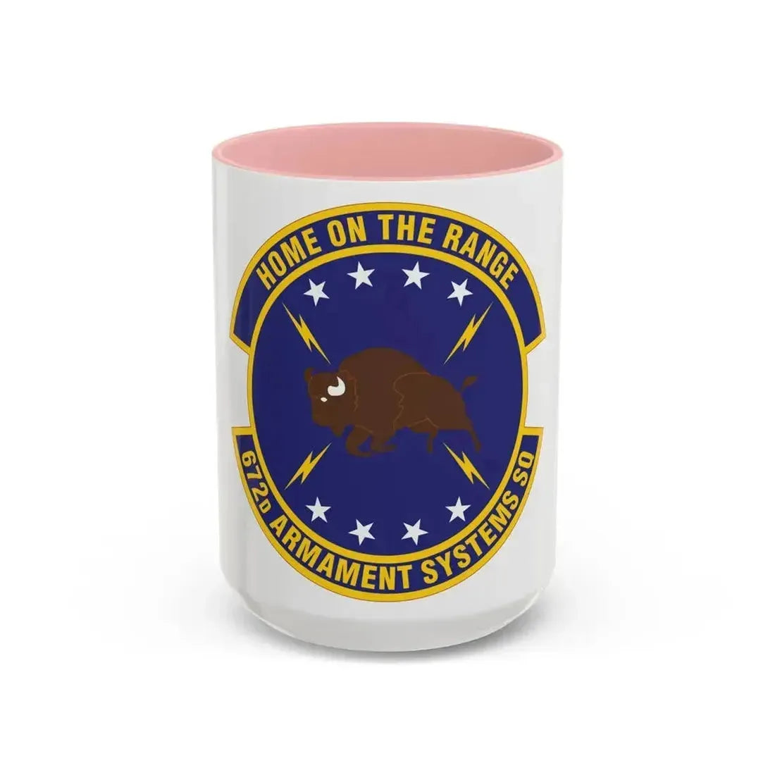 672d Armament Systems Squadron (U.S. Air Force) Accent Coffee Mug 15oz Pink - Go Mug Yourself