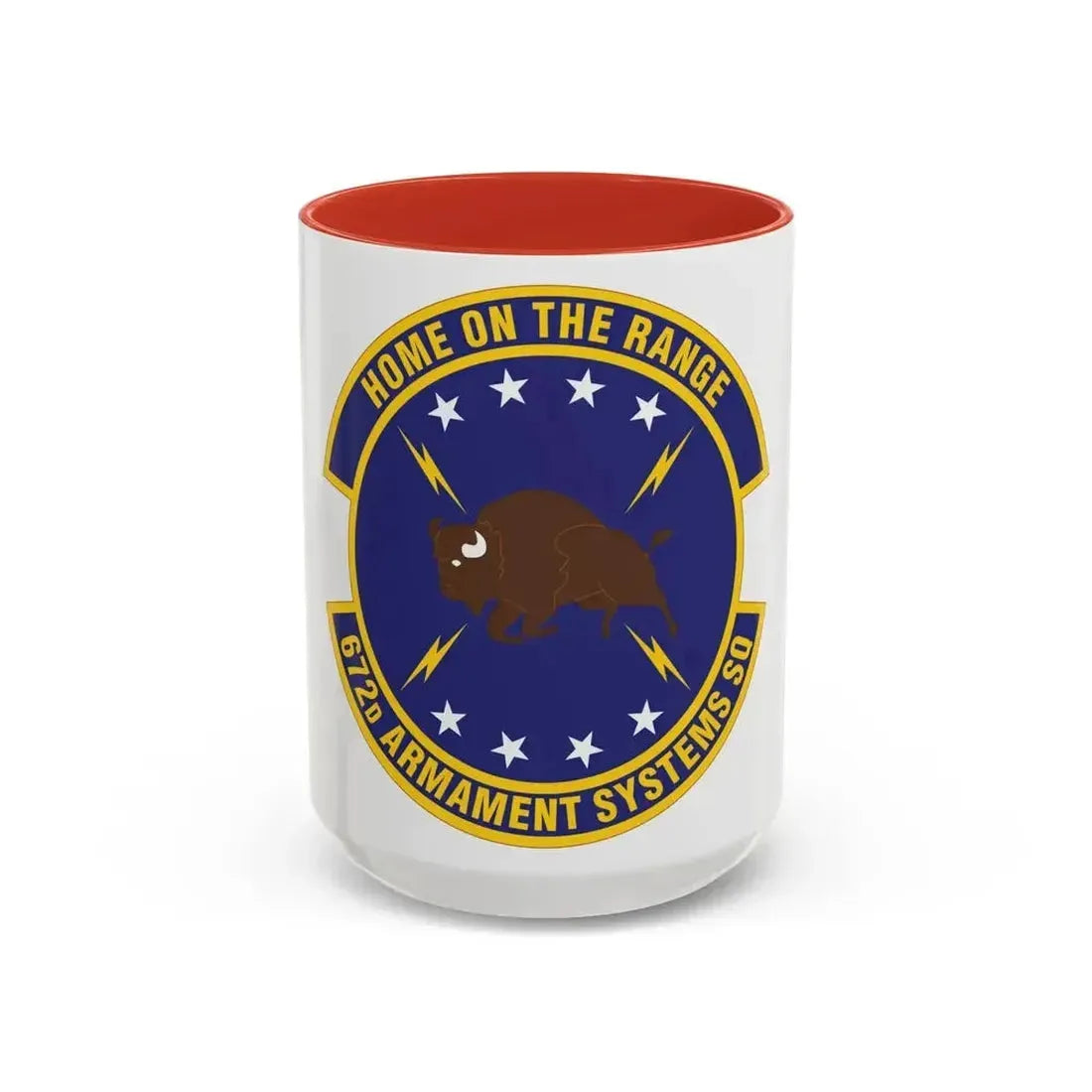 672d Armament Systems Squadron (U.S. Air Force) Accent Coffee Mug 15oz Red - Go Mug Yourself