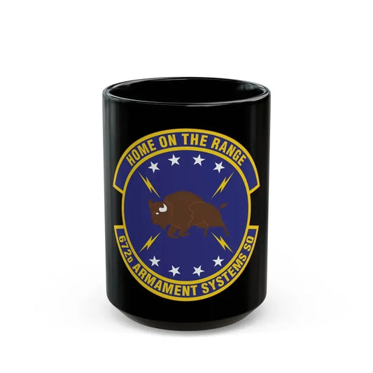 672d Armament Systems Squadron (U.S. Air Force) Black Coffee Mug 15oz - Go Mug Yourself