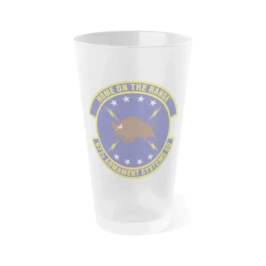 672d Armament Systems Squadron (U.S. Air Force) Frosted Pint Glass 16oz 16oz Frosted - Go Mug Yourself