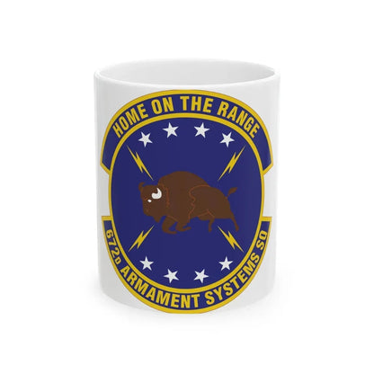 672d Armament Systems Squadron (U.S. Air Force) White Coffee Mug 11oz - Go Mug Yourself