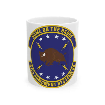 672d Armament Systems Squadron (U.S. Air Force) White Coffee Mug 11oz - Go Mug Yourself