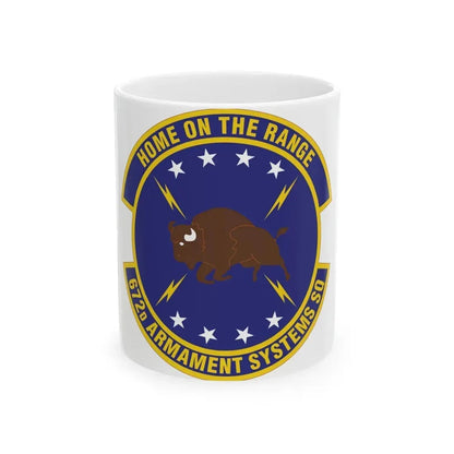672d Armament Systems Squadron (U.S. Air Force) White Coffee Mug 11oz - Go Mug Yourself