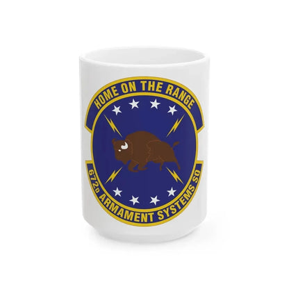 672d Armament Systems Squadron (U.S. Air Force) White Coffee Mug 15oz - Go Mug Yourself