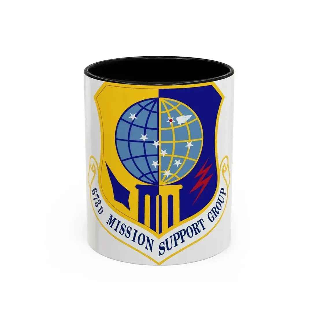 673 Mission Support Group PACAF (U.S. Air Force) Accent Coffee Mug 11oz Black - Go Mug Yourself