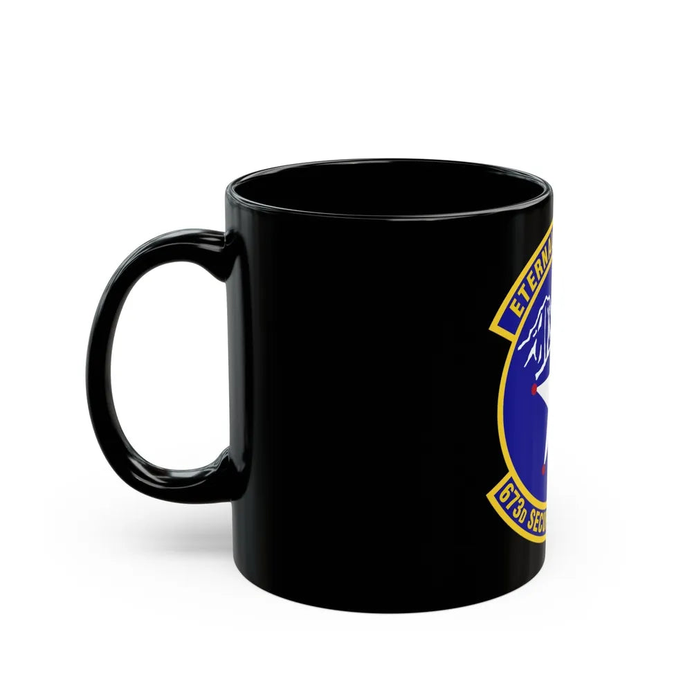 673 Security Forces Squadron PACAF (U.S. Air Force) Black Coffee Mug-Go Mug Yourself