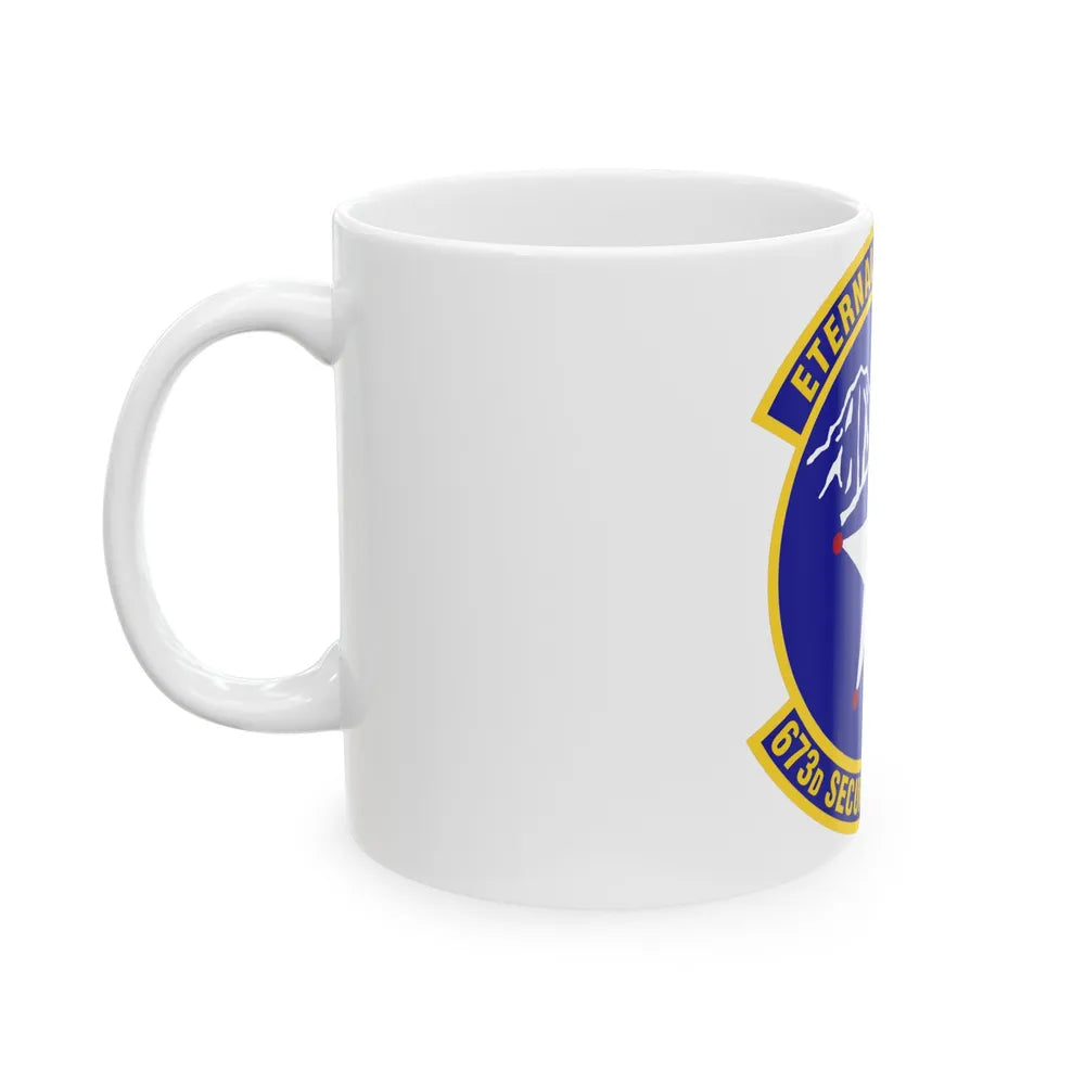 673 Security Forces Squadron PACAF (U.S. Air Force) White Coffee Mug-Go Mug Yourself