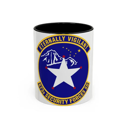 673 Security Forces Squadron PACAF (U.S. Air Force) Accent Coffee Mug 11oz Black - Go Mug Yourself