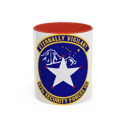 673 Security Forces Squadron PACAF (U.S. Air Force) Accent Coffee Mug 11oz Red - Go Mug Yourself