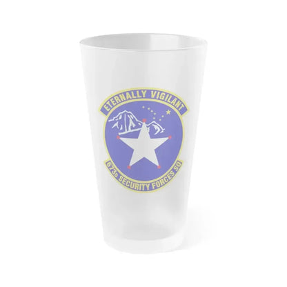 673 Security Forces Squadron PACAF (U.S. Air Force) Frosted Pint Glass 16oz 16oz Frosted - Go Mug Yourself