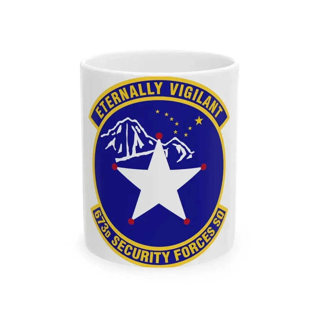 673 Security Forces Squadron PACAF (U.S. Air Force) White Coffee Mug 11oz - Go Mug Yourself