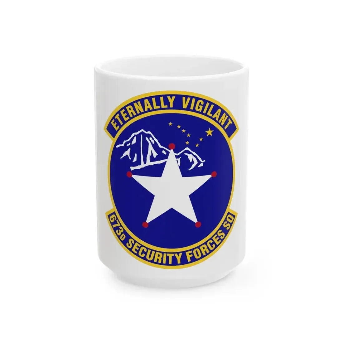 673 Security Forces Squadron PACAF (U.S. Air Force) White Coffee Mug 15oz - Go Mug Yourself