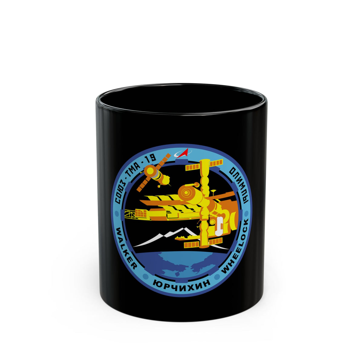 Soyuz TMA-19 (Soyuz Programme) Black Coffee Mug