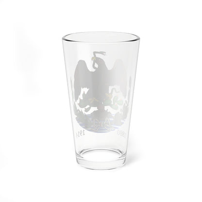 Esc Mex Porfirista 1880 a 1914 (Mexico) (Coat of Arms) Pint Glass 16oz