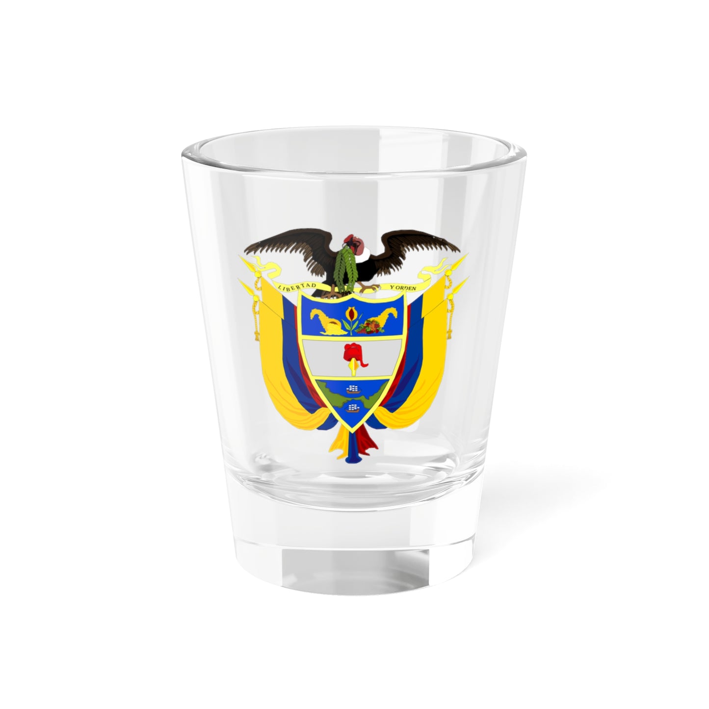 Coat of arms of Colombia 3 - Shot Glass 1.5oz