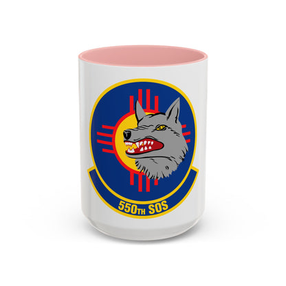 550 Special Operations Squadron AETC (U.S. Air Force) Accent Coffee Mug