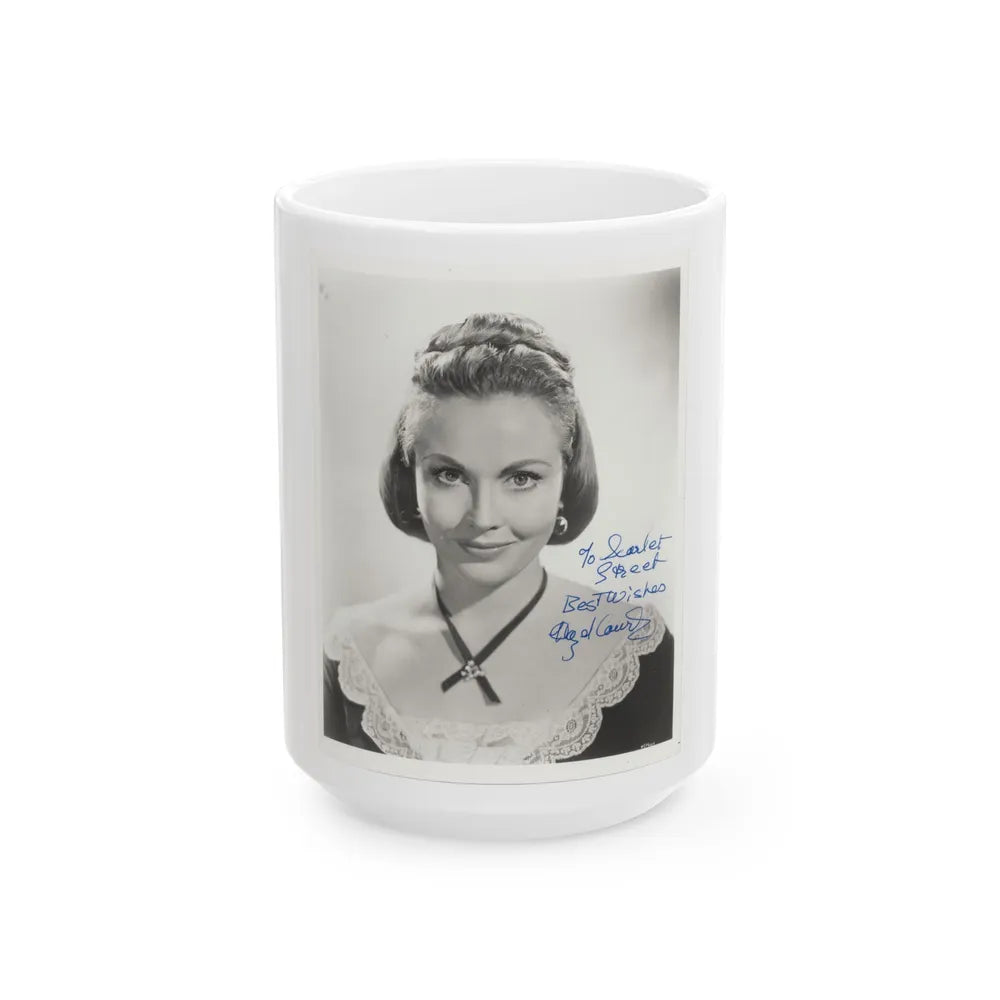 Hazel Court #88 (Vintage Female Icon) White Coffee Mug-15oz-Go Mug Yourself