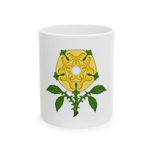 Golden Rose Badge - White Coffee Mug