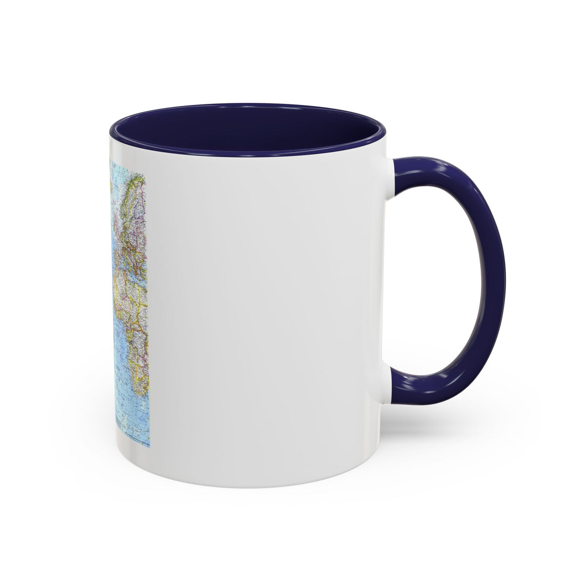 Atlantic Ocean (1968) (Map) Accent Coffee Mug