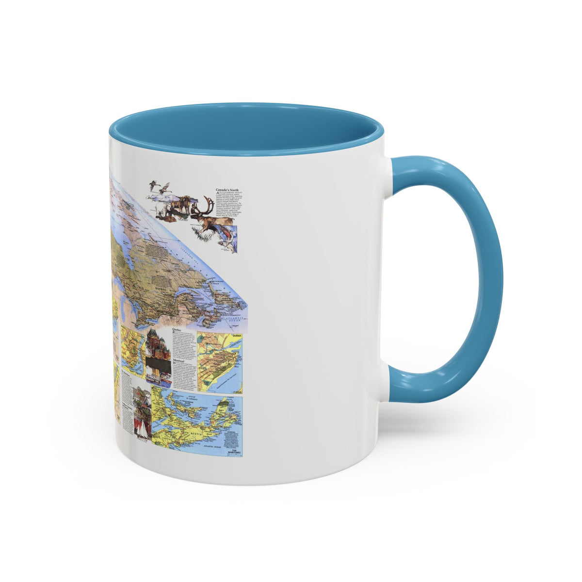 Canada - Vacationlands (1985) (Map) Accent Coffee Mug