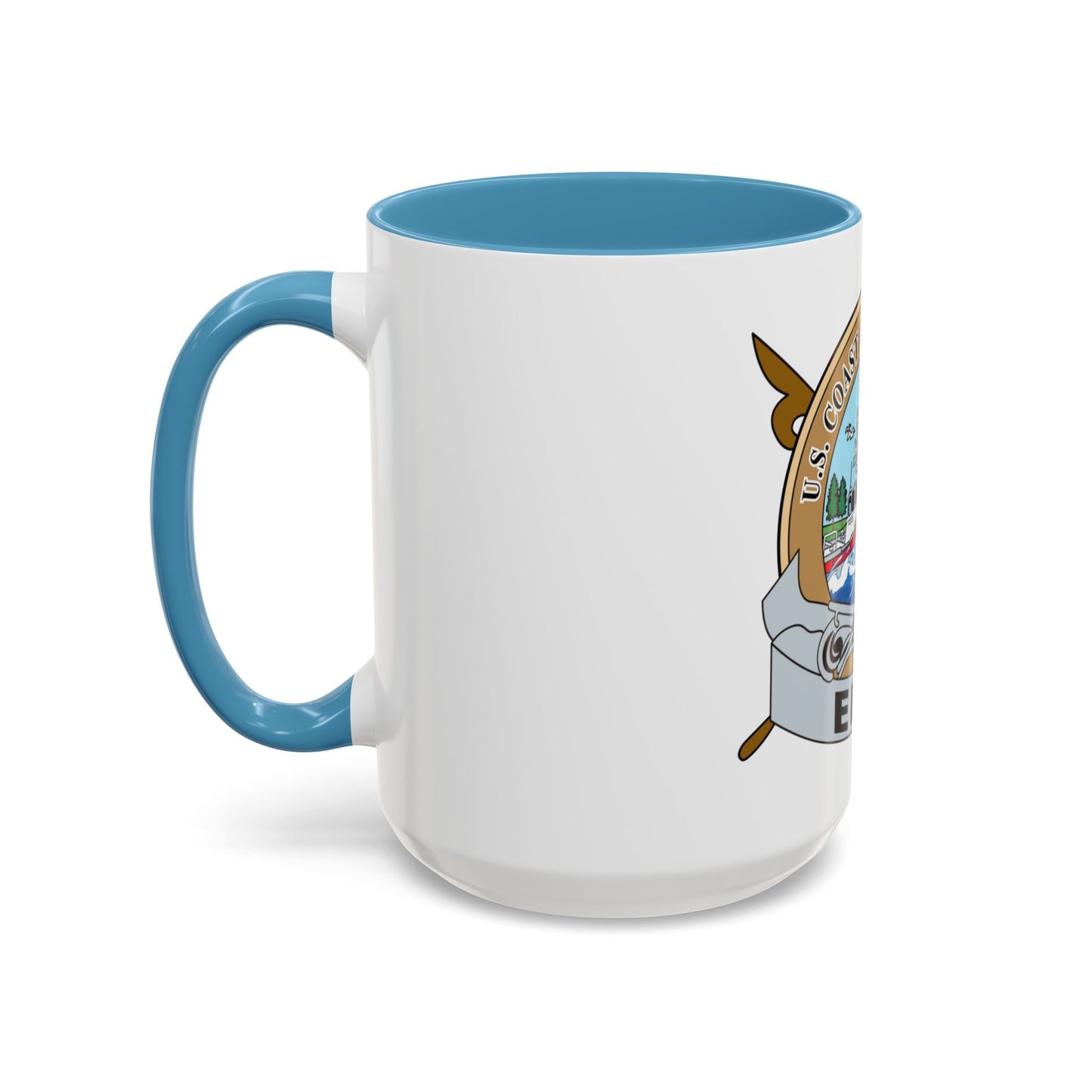 USCG Station Erie (U.S. Coast Guard) Accent Coffee Mug