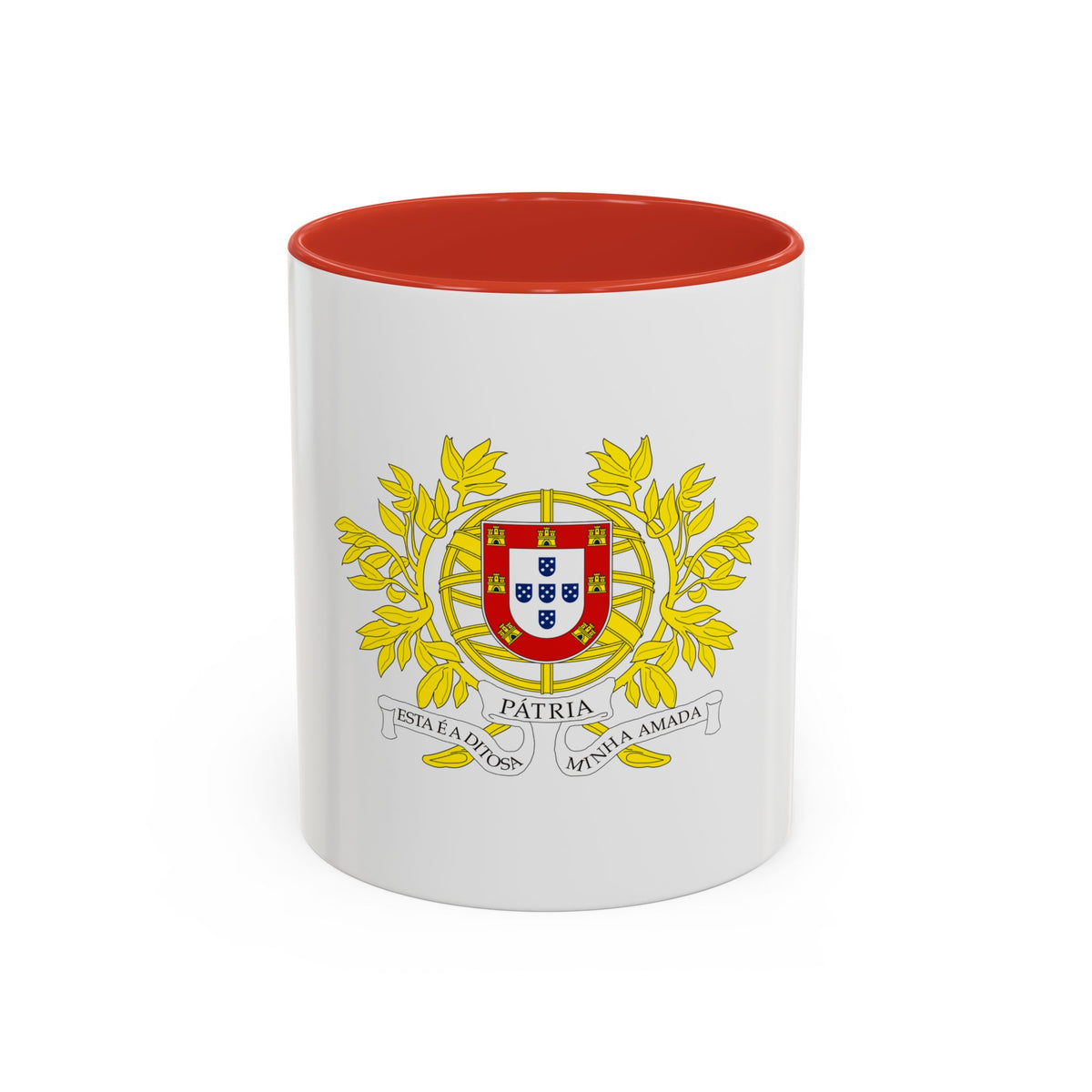 Military coat of arms of Portugal - Accent Coffee Mug